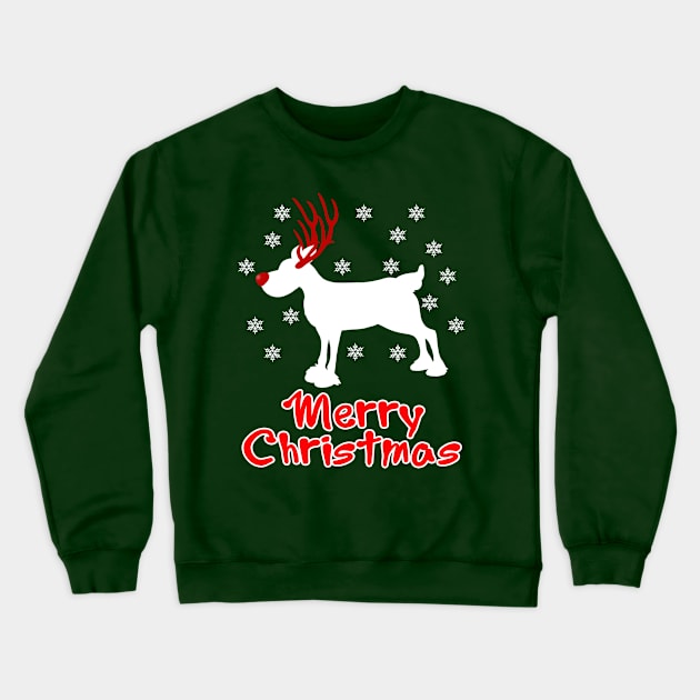 Funny Ugly xmas reindeer humorous christmas gifts tshirt Crewneck Sweatshirt by AwesomePrintableArt